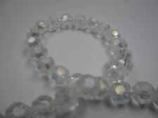 Crystal Round 8mm Clear AB  +/-70pcs