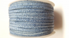 Flat Suede Cord +/-24m  Dk Blue