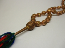 Ethiopia Prayer Beads Copper 12x8mm Oval 115cm