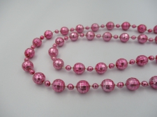 Mardi Gras Beads 9mm Metallic Pink +/-140cm