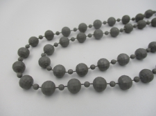 Mardi Gras Beads 9mm Grey +/-140cm
