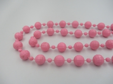 Mardi Gras Beads 9mm  Pink +/-140cm