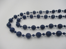 Mardi Gras Beads 9mm Dk Blue +/-140cm
