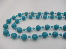 Mardi Gras Beads 9mm Blue +/-140cm