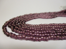 Czech Seed Beads 8/0 Foil Purple 3str x +/-20cm