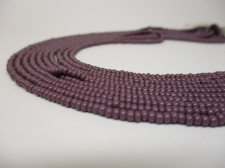 Czech Seed Beads 11/0 Opaque Purple 5str x +/-20cm