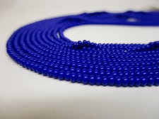 Czech Seed Beads 11/0 Opaque DK Blue 5str x +/-20cm