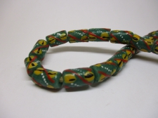 Ghana Trade African Beads +/-60cm 13x8mm