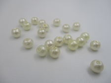 Plastic Pearls 6mm Cream  100g