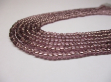 Czech Seed Beads 8/0 Foil Lt Purple 3str x +/-20cm