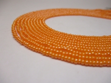 Czech Seed Beads 11/0 Pearl Orange 5str x +/-20cm