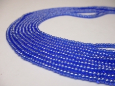 Czech Seed Beads 11/0 Luster Dk Blue 5str x +/-20cm