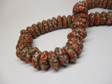 Ghana Trade African Beads +/-52cm 6x14mm
