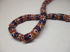 Ghana Trade African Beads +/-56cm 15x9mm