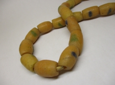Ghana Trade African Beads +/-62cm 23x14mm