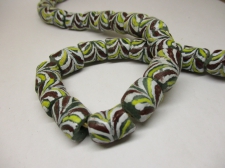 Ghana Trade African Beads +/-66cm 16x14mm