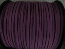 Flat Suede Cord 2.5mm Dk Purple 90m