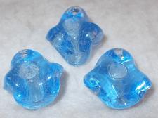Chunky Glass 25mm +/-9pcs Blue