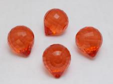 ACRYLIC PEND 23X20MM RED 10P ROUND #03